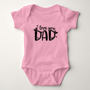 Body Para Bebê Eu Te Amo Pai