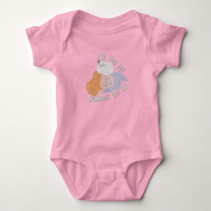 Body Para Bebê Eu Tenho Meu Gato Pensativo Em