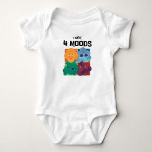 Body Para Bebê Eu tenho quatro humores