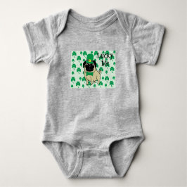 Body Para Bebê Eu tenho sorte - Pug