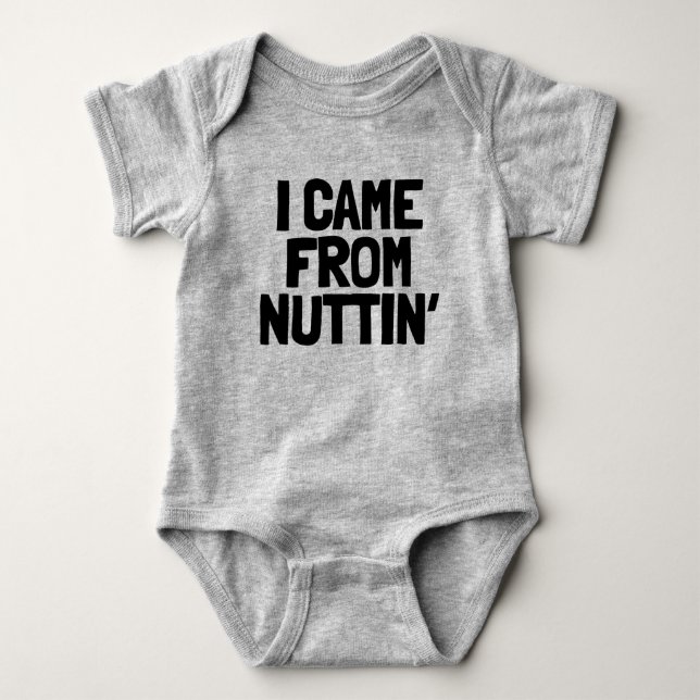 Body Para Bebê Eu Vim Do Presente De Nuttin'Baby (Frente)