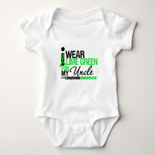 Body Para Bebê Eu visto o verde limão para meu tio