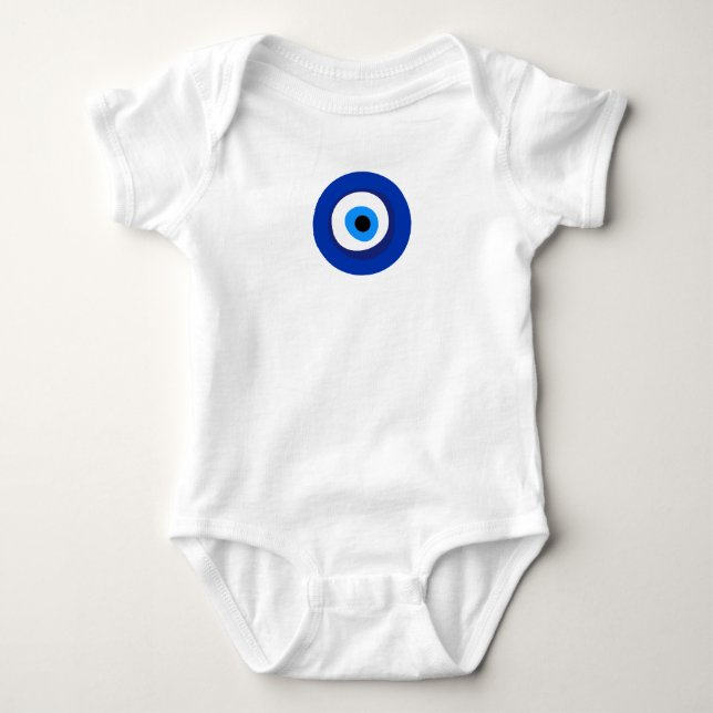 Body Para Bebê evil eye ancient symbol antiquity talisman superst (Frente)