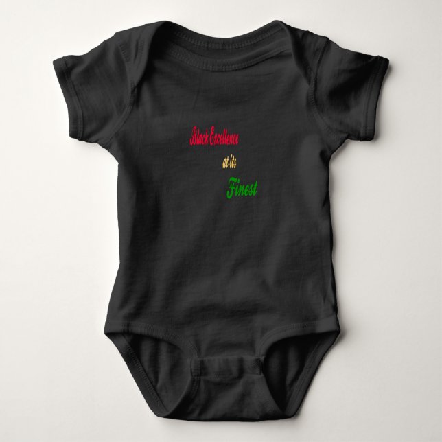 Body Para Bebê Excelência Negra em seu Melhor (Frente)