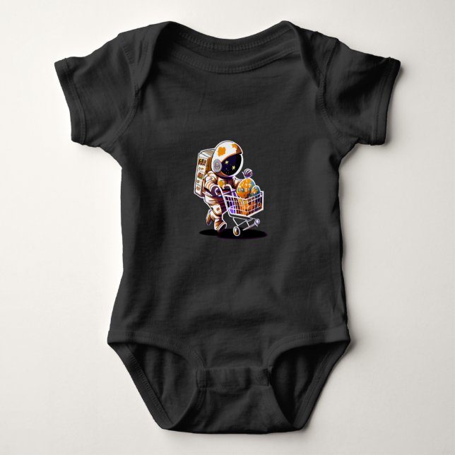 Body Para Bebê Expedição do Astronauta (Frente)