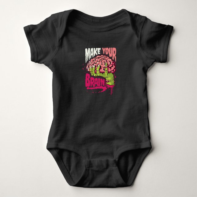 Body Para Bebê Faça seu cérebro (Frente)