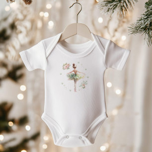 Body Para Bebê Fada de ameixa-de-açúcar Inverno Whimsso Onederlan