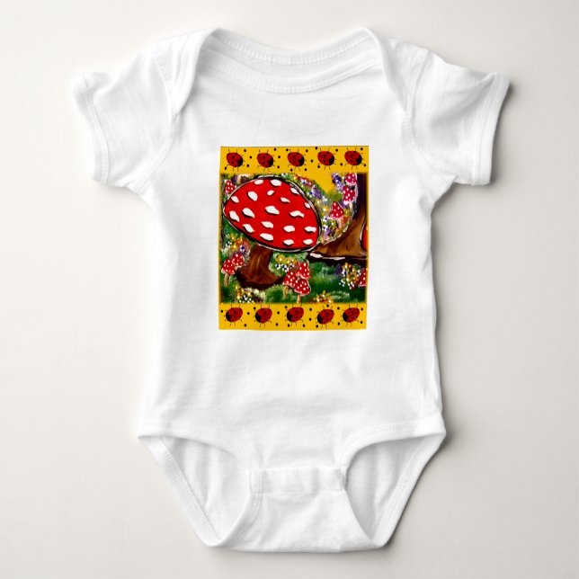 Body Para Bebê Fada Lady Bugs (Frente)