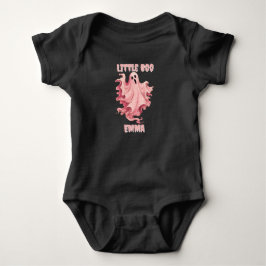 Body Para Bebê Fada Pequena Boo Pinkoween Fantasma Aquarela