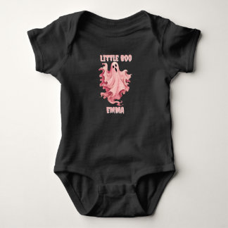 Body Para Bebê Fada Pequena Boo Pinkoween Fantasma Aquarela