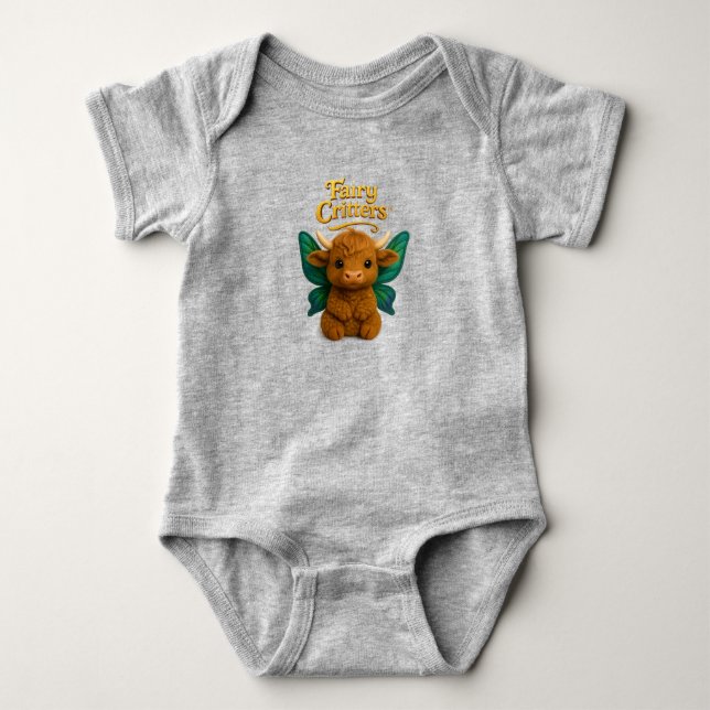 Body Para Bebê Fairy Critters™ Fada Bezerrinha das Terras Altas (Frente)