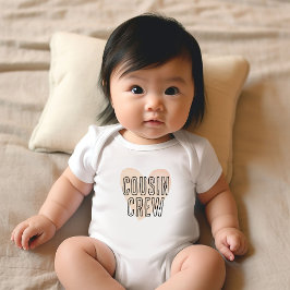 Body Para Bebê Família de Corações de Cousin Crew Blush