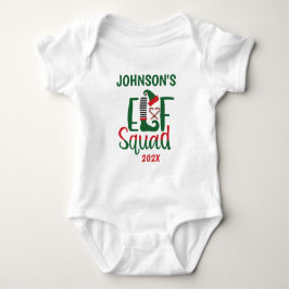 Body Para Bebê Família Moderna Correspondente ao Elf Squad no Nat
