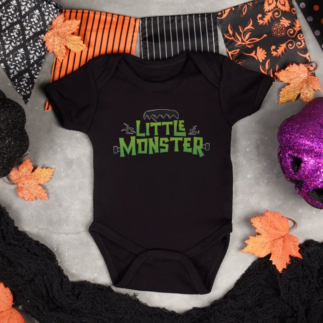 Body Para Bebê Família Monstro das Bruxas Engraçada (Little Monster Halloween Family Matching Bodysuit)
