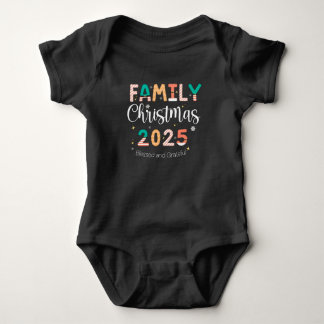Body Para Bebê Family Christmas 2025 – Blessed & Grateful