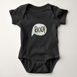 Body Para Bebê Fantasia de Halloween Preta Cute Boo