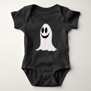 Body Para Bebê Fantasma de Cartoon de Halloween