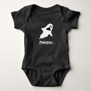 Body Para Bebê Fantasmas do Dia das Bruxas Personalizados