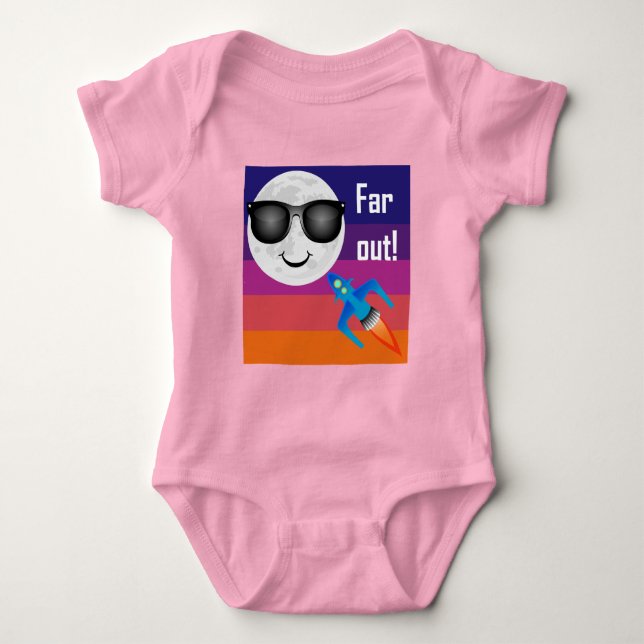 Body Para Bebê Far Out Design - Body Bodysuit Bebê (Frente)