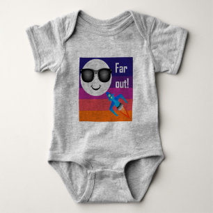 Body Para Bebê Far Out Design - Body Bodysuit Jersey de Bebê