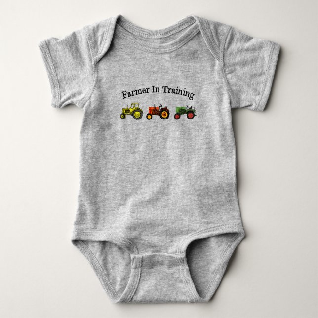Body Para Bebê Farmer In Training Baby Bodysuit (Frente)