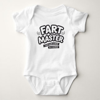 Body Para Bebê Fart Master, i can clear a room in 5 seconds