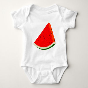 Body Para Bebê Fatia de colheita de Fruta de melancia no Verão