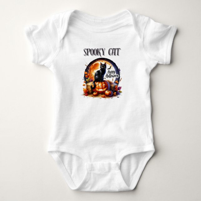 Body Para Bebê Fato De Bebê De Gato Louco - Perfeito (Frente)