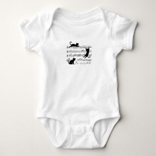 Body Para Bebê Fato de bebê de gatos musicais