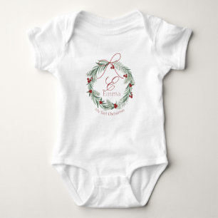 Body Para Bebê Fato de bebê de Natal personalizado