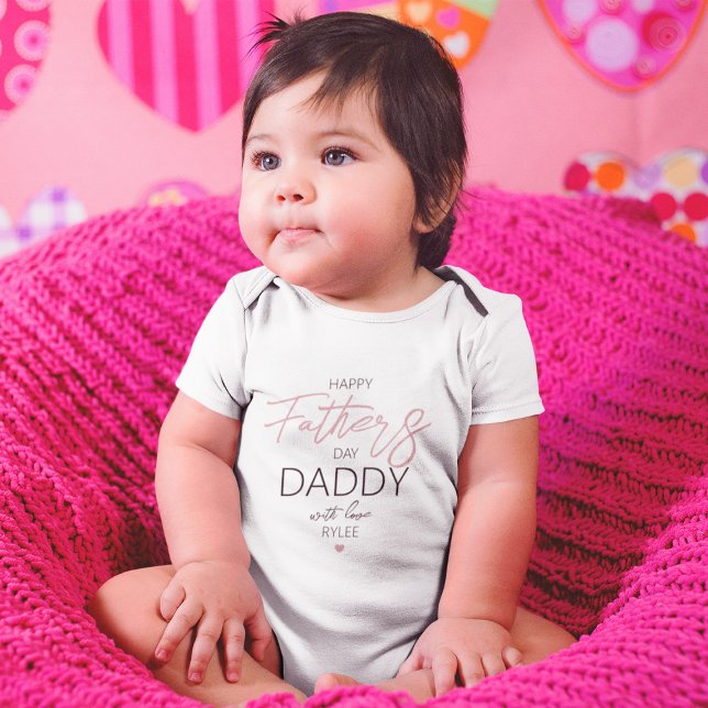 Body Para Bebê Fato de bebê Dia de os pais bonito (Criador carregado)