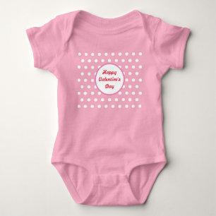 Body Para Bebê Fato de bebê feliz dia de os namorados (Vermelho e