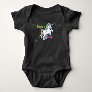 Body Para Bebê Fato de Bebê Mágico Unicórnio Unitário