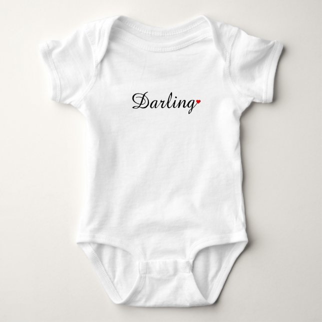 Body Para Bebê Fato de bebê personalizado com Apelido bonito - Qu (Frente)