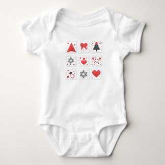 Body Para Bebê Fatos de bebê bonitos para o Natal