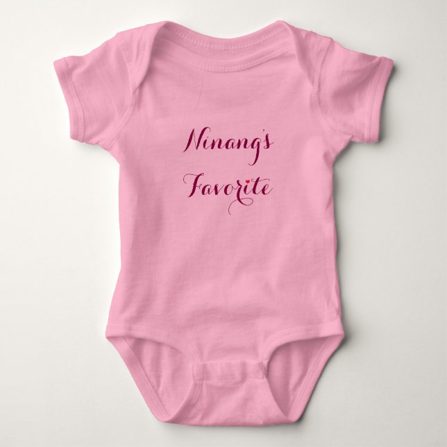Body Para Bebê Favorita da Ninang! (Frente)
