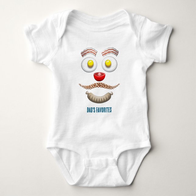 BODY PARA BEBÊ FAVORITOS DO PAI (Frente)