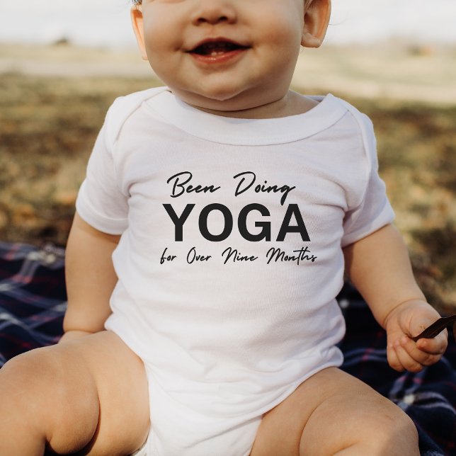 Body Para Bebê Faz Yoga Há Mais De Nove Meses Engraçado (Criador carregado)