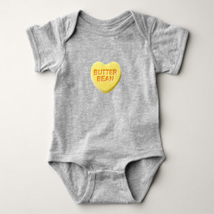 Body Para Bebê feijão-amarelo-doce-doce-manteiga
