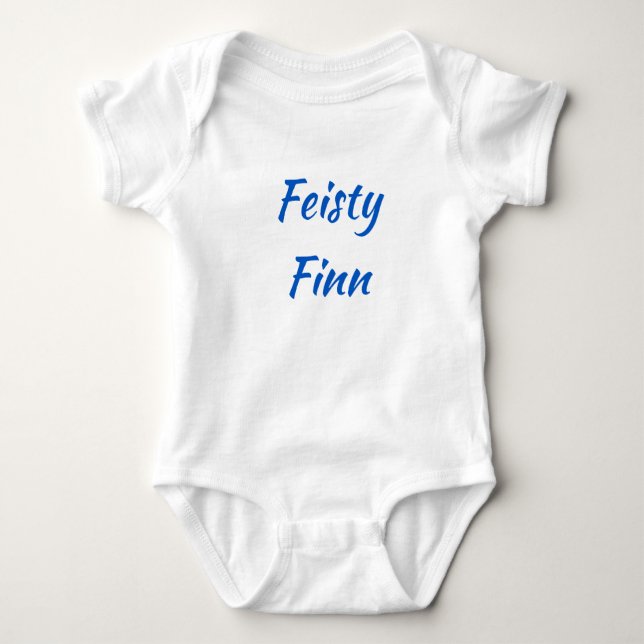 Body Para Bebê Feisty Finn Baby One Piece (Frente)