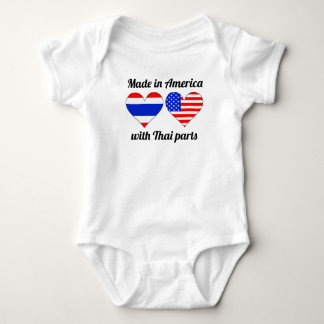 Body Para Bebê Feito em América com peças tailandesas