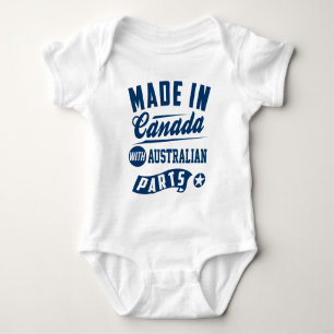 Body Para Bebê Feito em Canadá com peças australianas