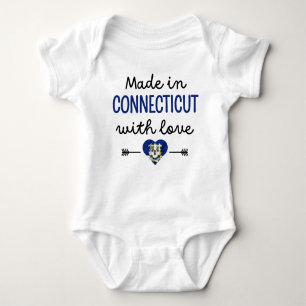Body Para Bebê Feito em Connecticut com amor