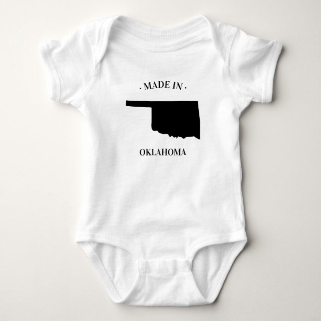Body Para Bebê Feito em Oklahoma, Baby Bodydress (Frente)