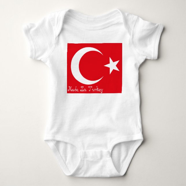 Body Para Bebê Feito em Turquia (Frente)