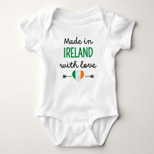 Body Para Bebê Feito na Irlanda com amor
