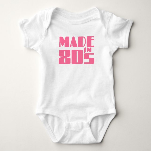 Body Para Bebê Feito nos anos 80 (Frente)