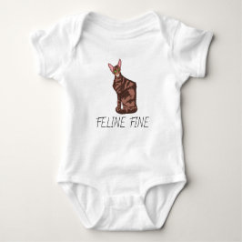 Body Para Bebê Feline Fine