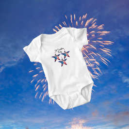 Body Para Bebê Feliz 4 de julho "Let Freedom Ring" Bebê Bodydress