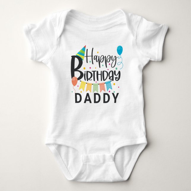 Body Para Bebê Feliz Aniversário Personalizado (Frente)